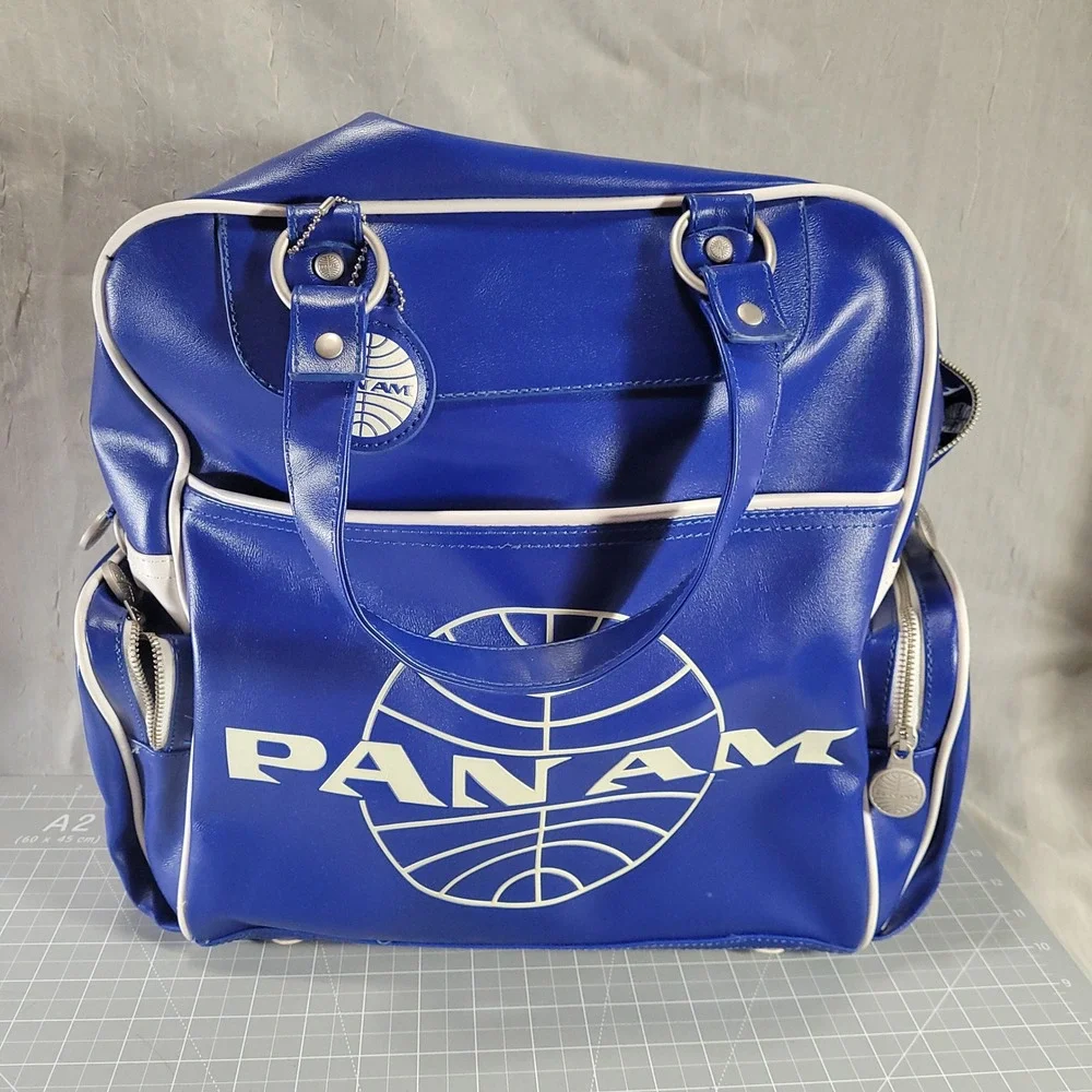 PAN AM Pan American World Airways Blue Travel Flight Bag NOS Licensed Shoulder